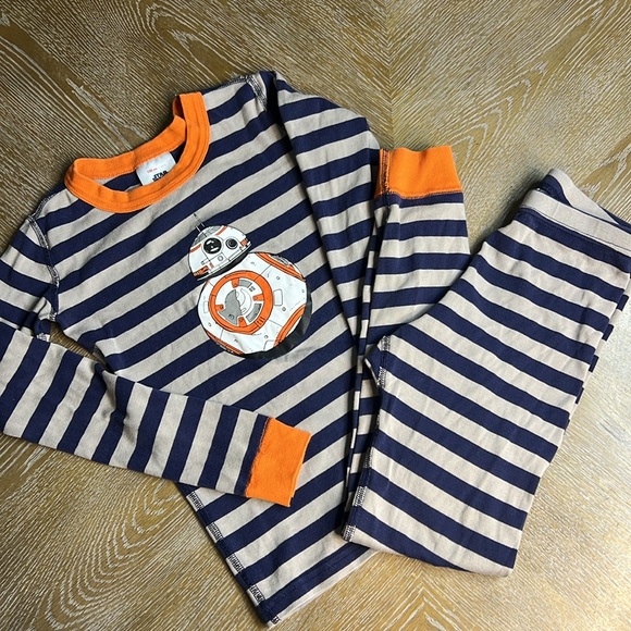 HANNA ANDERSSON Stripe Star Wars Pajamas 130 CM/8